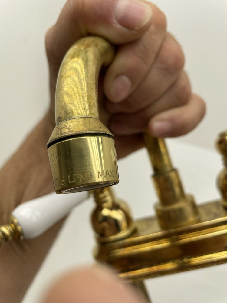 Vintage 2 Handle Brass Faucet