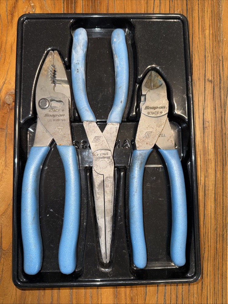 Snap On Blue Pearl Plier Set