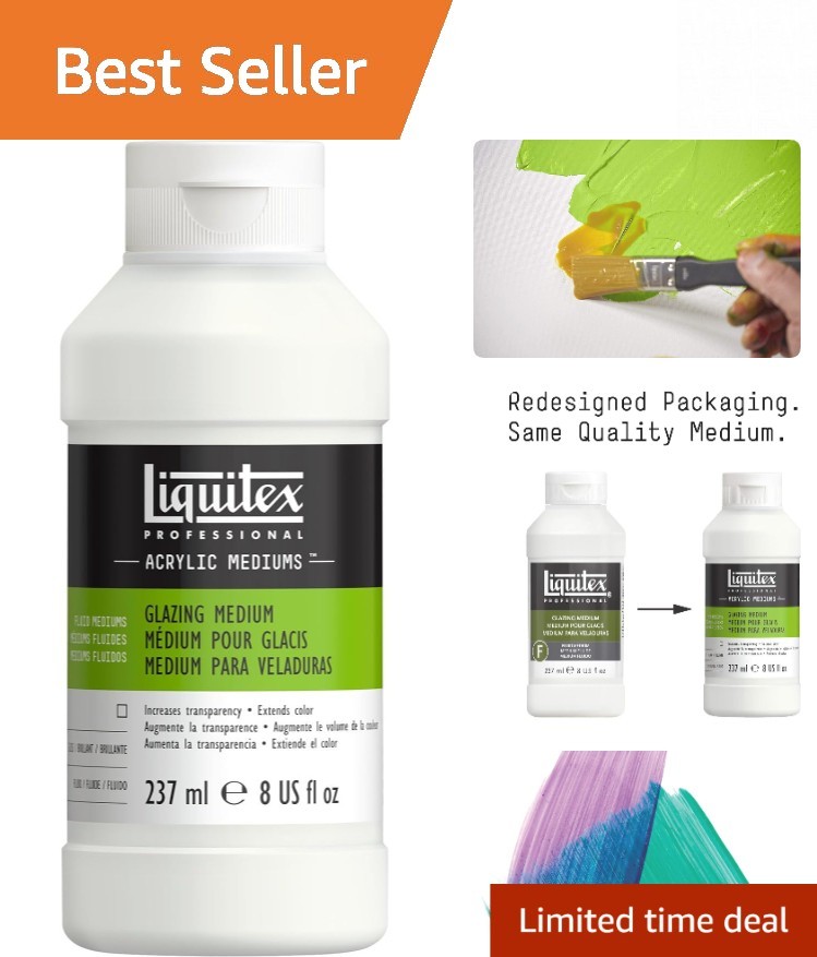 Ultimate 8 Fl Oz Professional Glazing Medium for Smooth Acrylic Layers