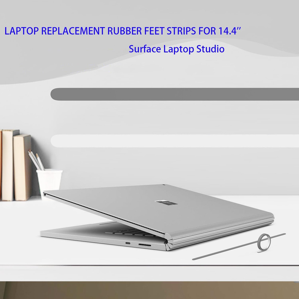 2PC Replacement Rubber Feet Strips for 14.4 Inch Microsoft Surface Laptop Studio