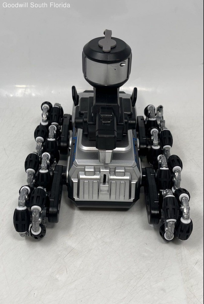 Robot Intelligent Black Silver Remote Controller Drifting Stunt Car Not Tested