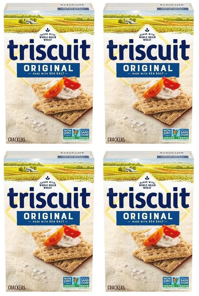 Triscuit Canada Original Snacking Crackers, 200g (4 Pack)