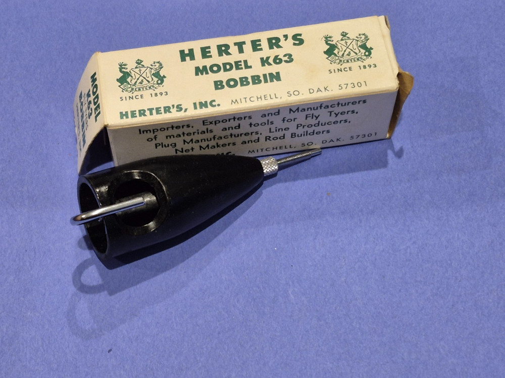 VINTAGE HERTERS MODEL K63 BOBBIN FLY TYING TOOLS