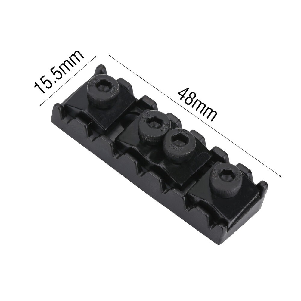 String Locking Nut With Mounting Screws For 7 Strings Electric Guitar Instr Cus