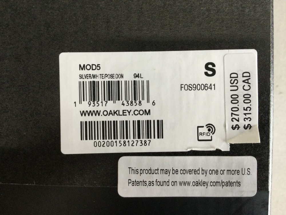 Oakley MOD5 Helmet Silver/White/Poseidon S