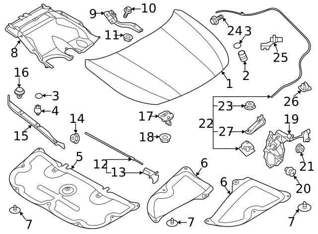 Genuine Subaru Stay Rod 57251AN00A