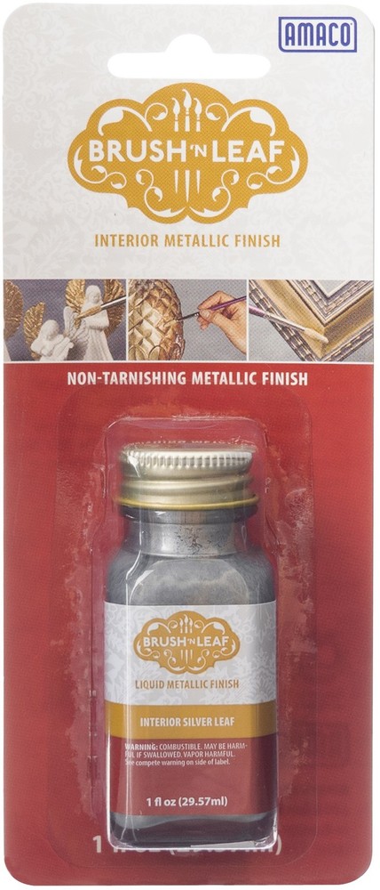 Brush 'n Leaf Interior Metallic Paint 1oz-Silver