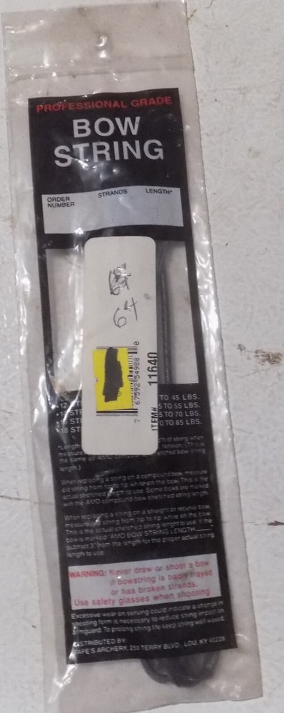 1 Papes Professional Bowstrings 11640