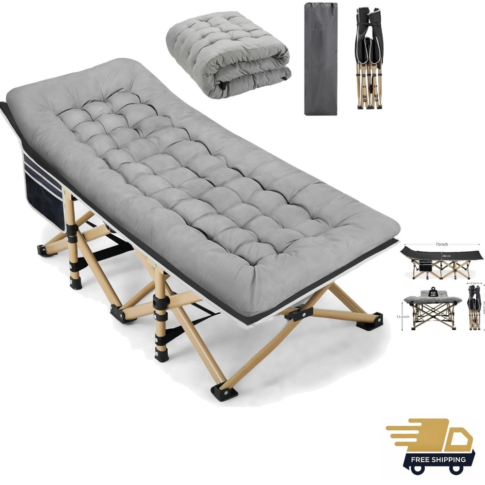 28" Wide Sleeping Cot: Removable Mattress & Effortless Setup for Naps Anywhere