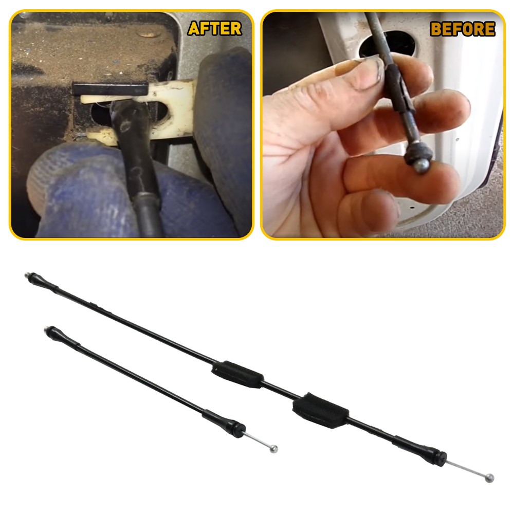 4x Fit Ford E-150 E-250 E-350 E-450 E-550 Door Latch Cables Rear Passenger Side