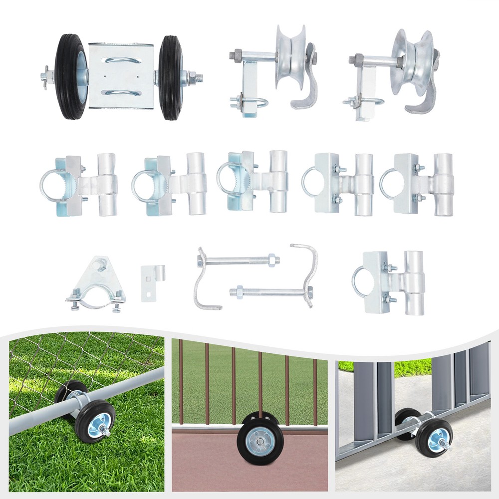 Modern Heavy Duty Sliding Gate Wheels Kit Rolling Gate Hardware Kit Double Wheel