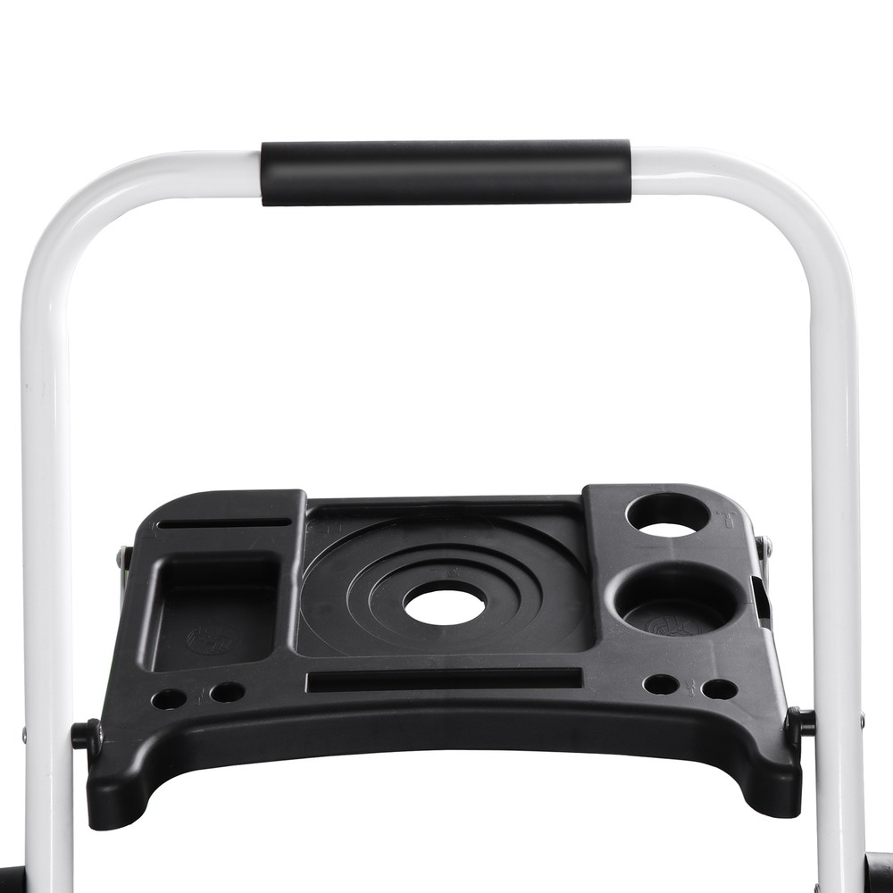 Step Ladder Sturdy 3-Step Ladder with Tool Platform Folding Ladder Lightweight