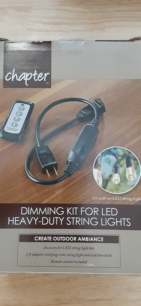 LED CAFE LIGHTS Dimmer Remote Control Kit USED TESTED WORKING