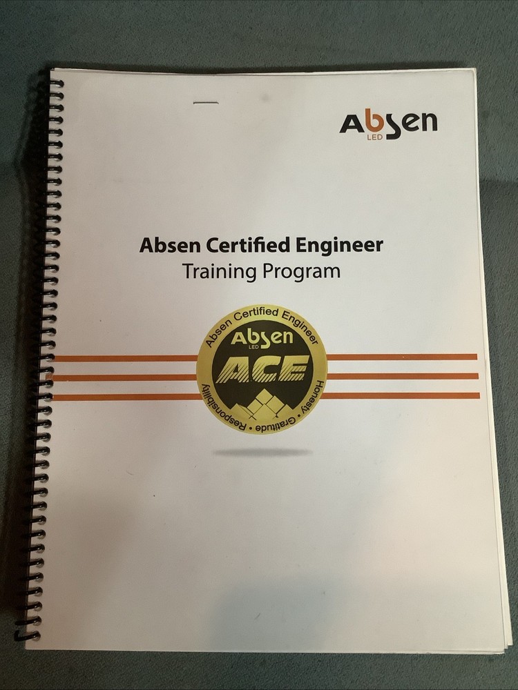 Absen Certified Engineer Training Program Work Book