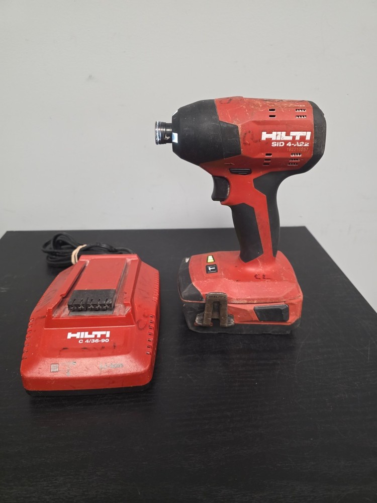 HILTI SID 4-A22 Impact Driver Red Tool w/ Battery & Charger