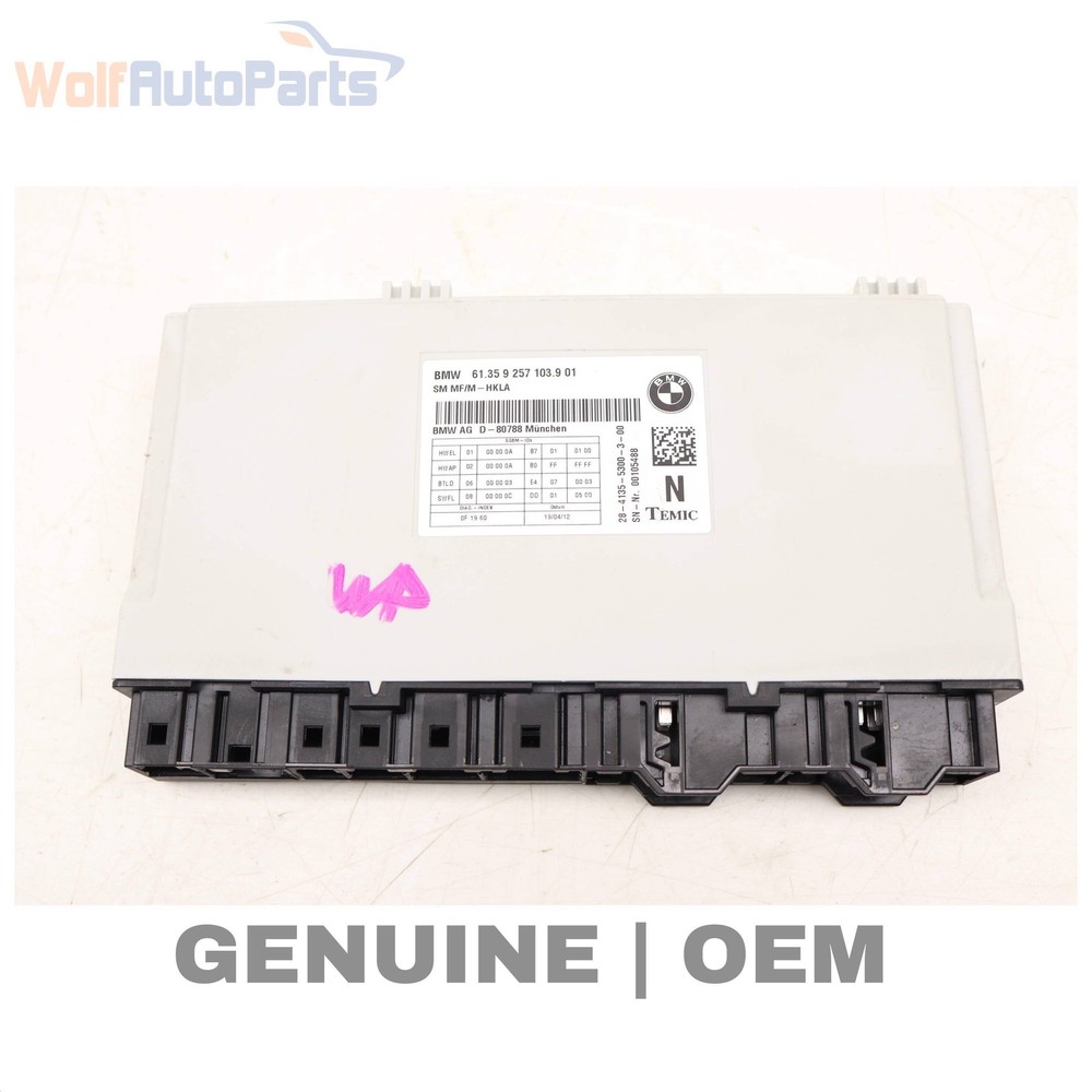 2012-2018 BMW 650I XDRIVE - Front SEAT Control Module 9257103