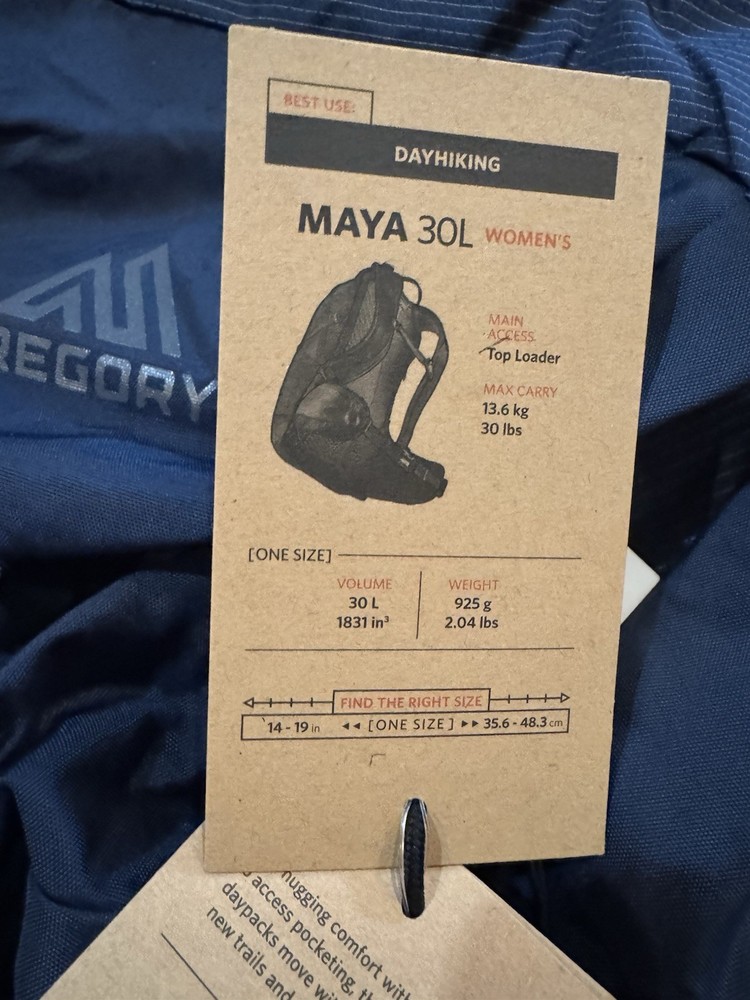 Gregory Maya 30L Daypack Storm Blue, One Size