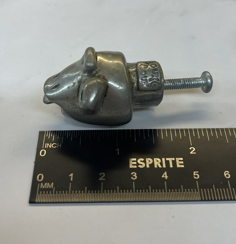 Original Pewter Roux Roux DOOR DRAWER PULL Frog