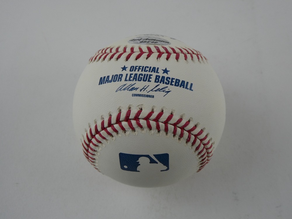 Ed Kranepool Signed Rawlings ML Baseball New York Mets Leaf Authentics COA