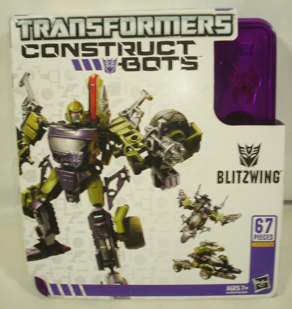 Transformers Construct Bots Blitzwing Purple Hasbro As Shown