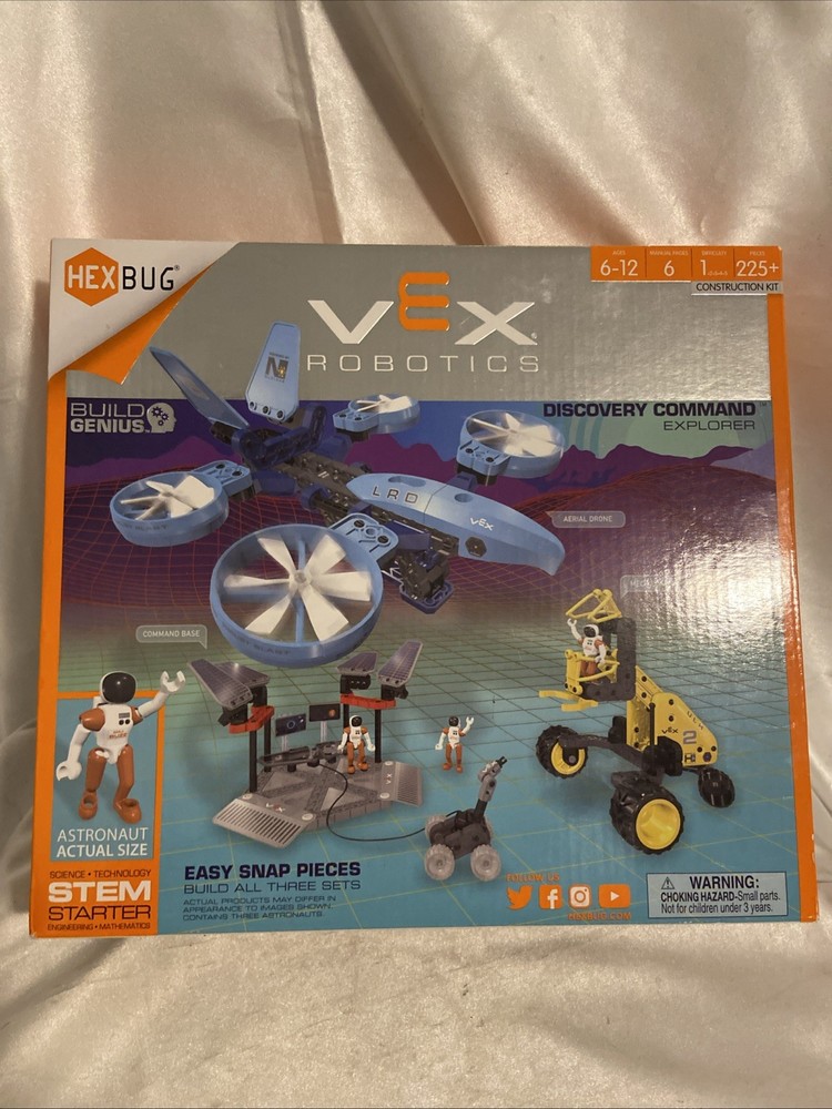 HexBug Vex Robotics Discovery Command Explorer Stem Starter 225 Pcs 2017
