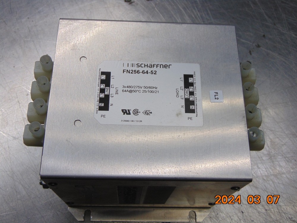 SCHAFFNER FN256-64-52 POWER LINE FILTER
