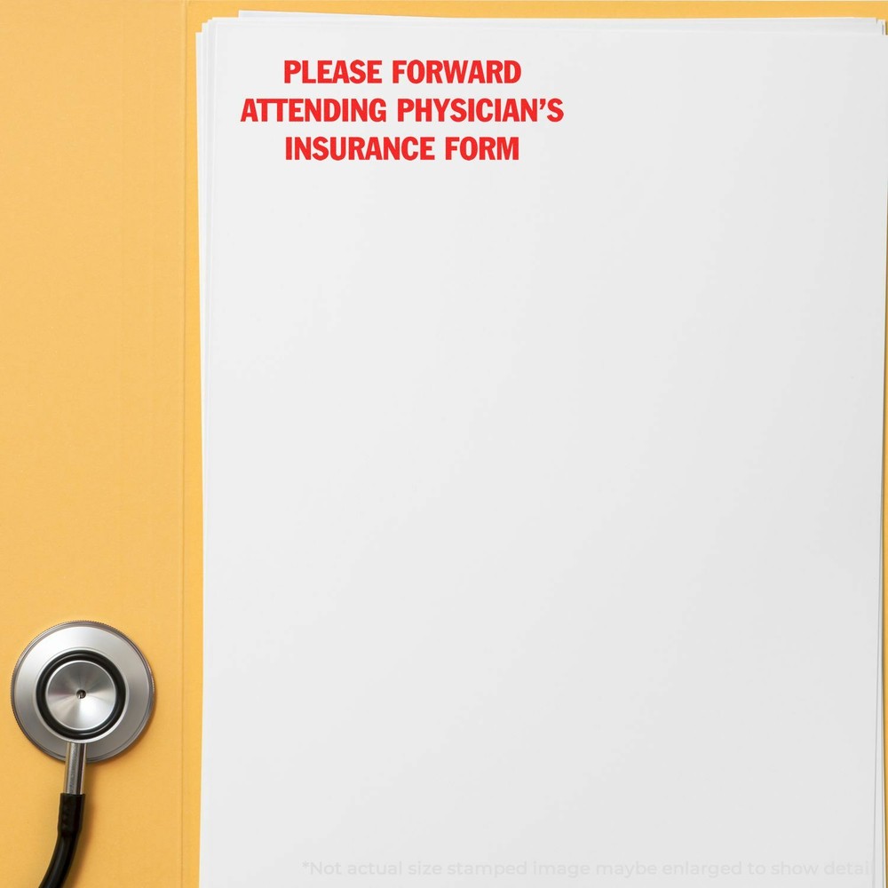 Please Forward Insurance Form Rubber Stamp For Business and Office
