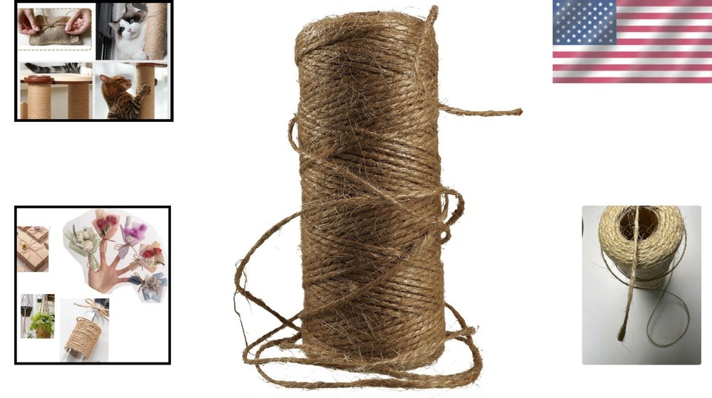 Rustic 328 Feet Jute Twine String – Exceptional for Home Decor & Climbing Plants