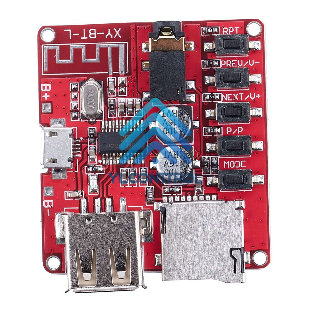 Bluetooth 4.1 Audio Decoder MP3 Player Board Micro USB TF SD Card Module 3.7V-5V