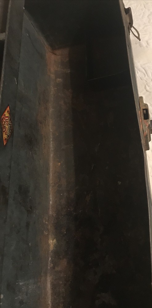 Vintage metal S-K Tools 19” trayed toolbox