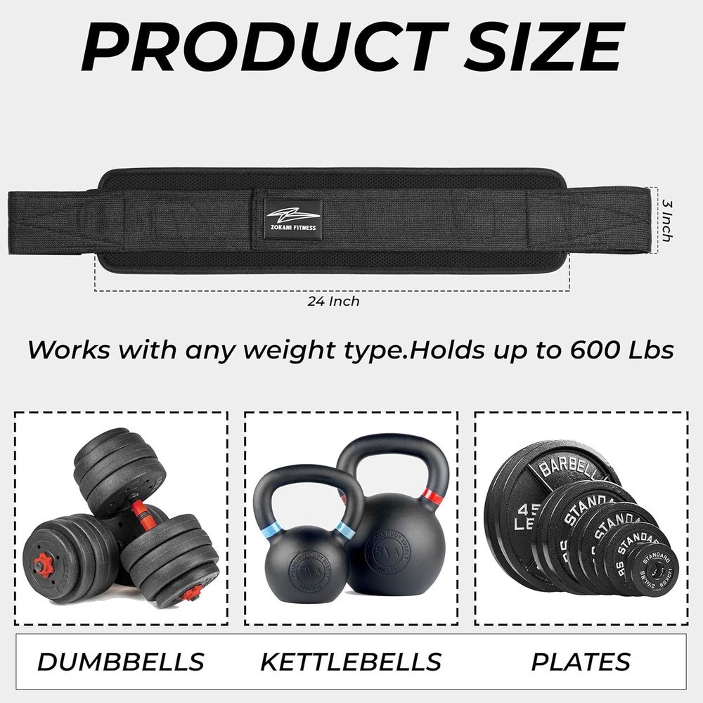 Hip Thrust Belt - Heavy duty, Comfortable, Adjustable hip belt for...(450 lbs)..