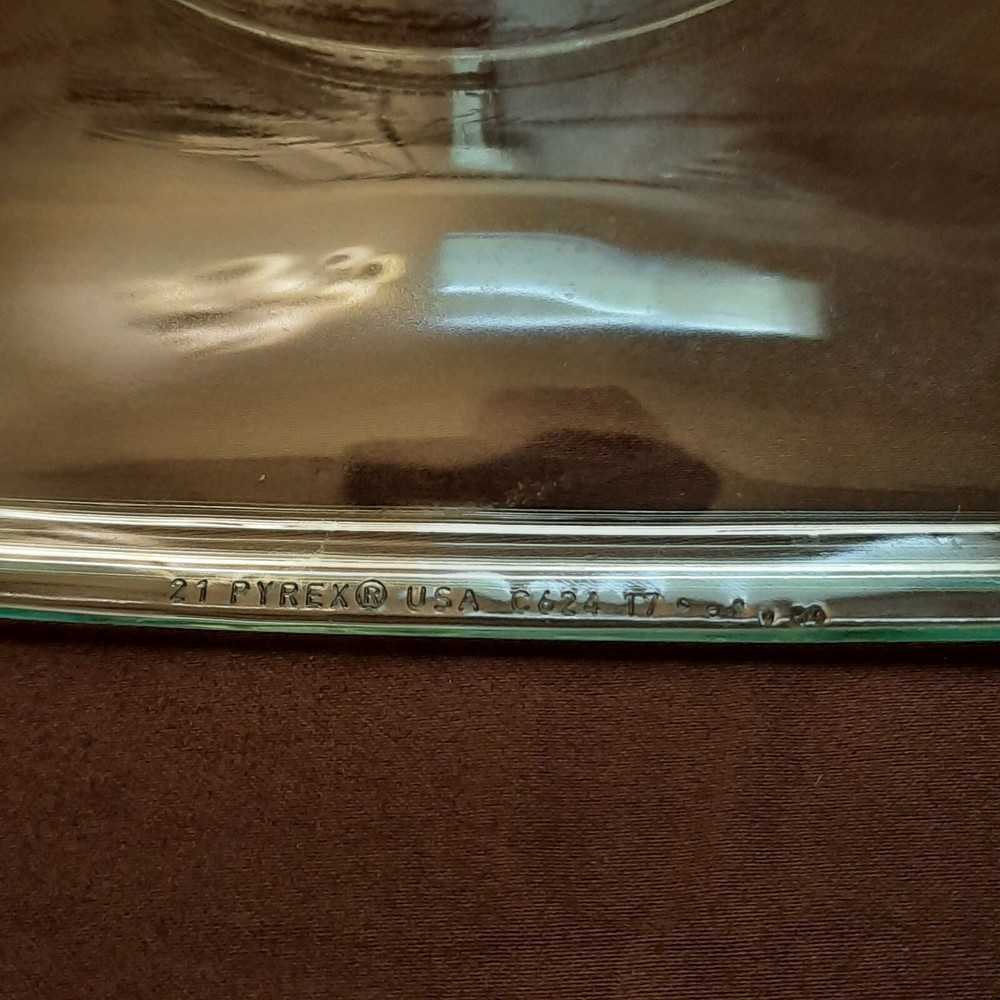 Pyrex C624 Corning Ware Vision Rectangular Clear Replacement Lid Only