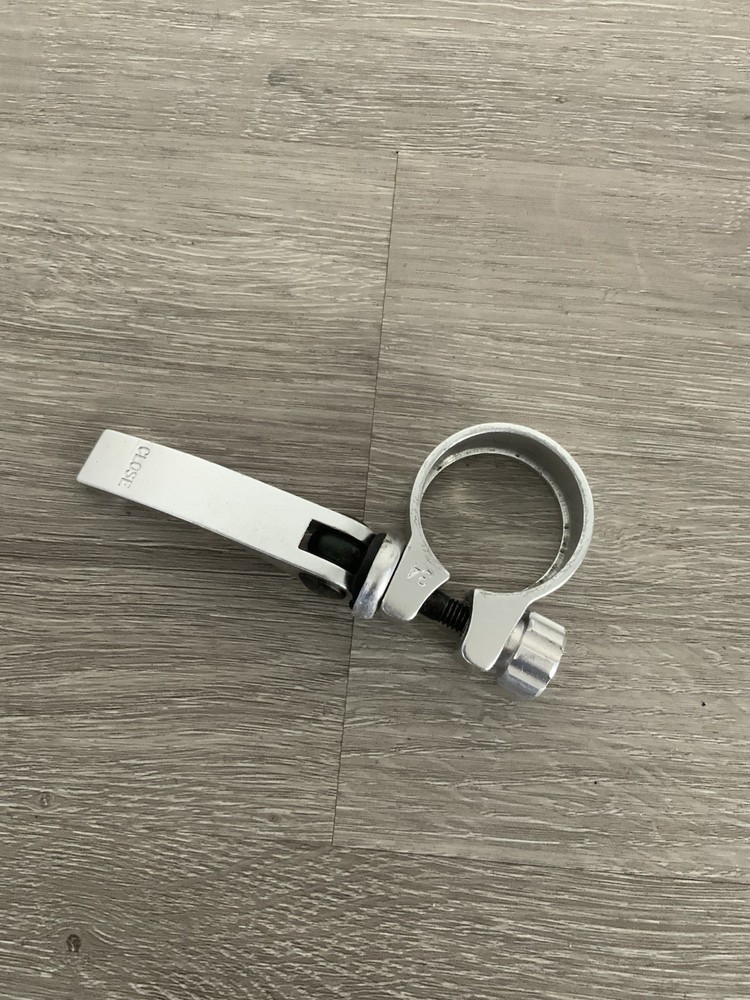 NL QUICK RELEASE SEAT POST COLLAR 34 MM SILVER 46 GRAMS