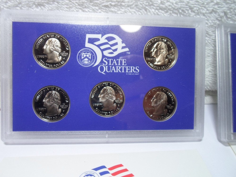 2000 and 2007 Mint Proof State Quarter Sets