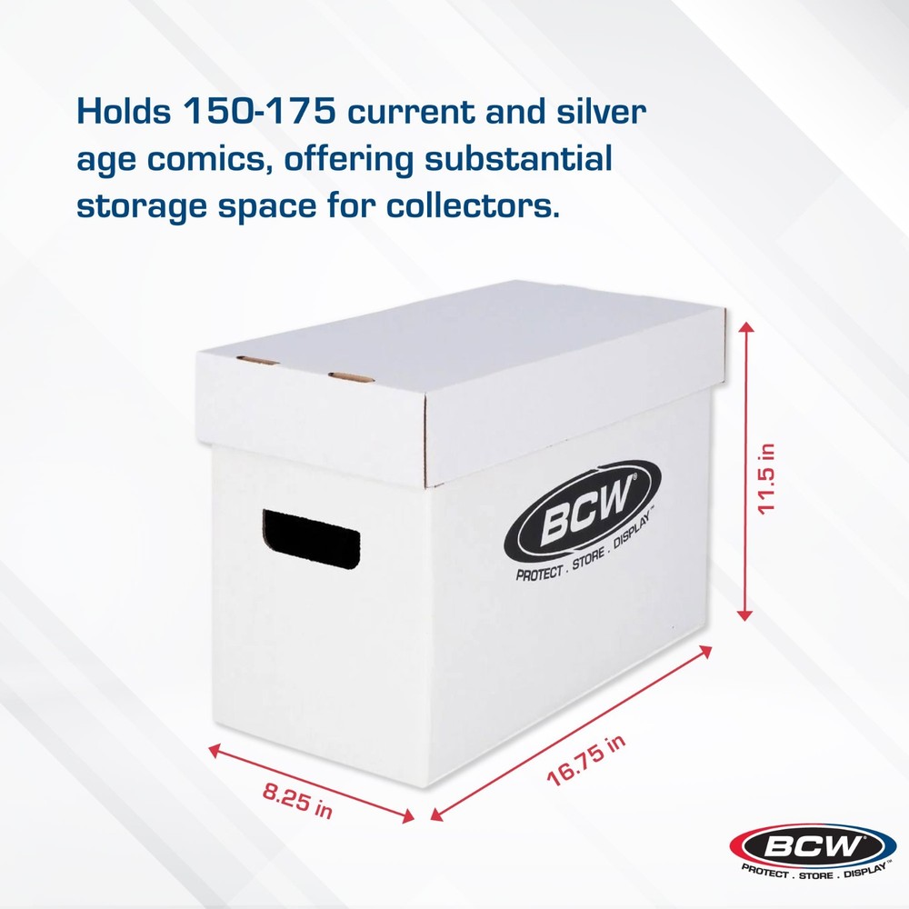 BCW Short Comic Book Storage Box House with Short Comic Box