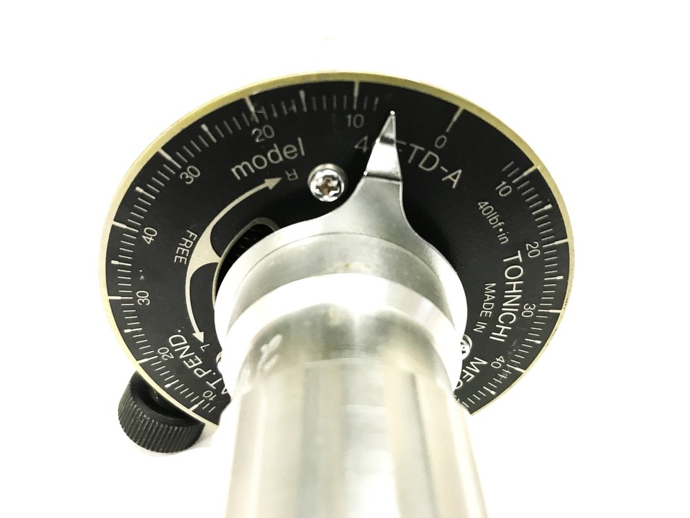 Tohnichi 1/4 inch Hex Dial Torque Wrench 40FTD-A USED