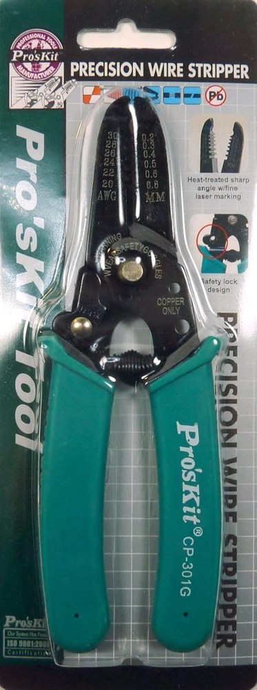 Precision wire stripper for small gauge wires.