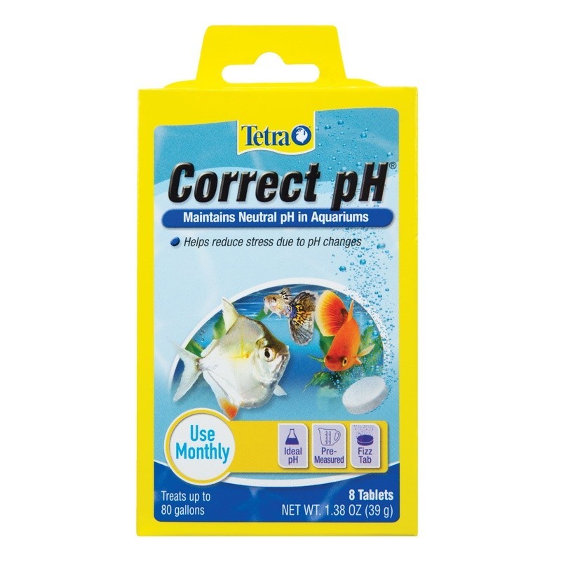 Aquarium pH Tablets 2 Pack Correct pH Maintain Neutral Level Fish Care 8 Count