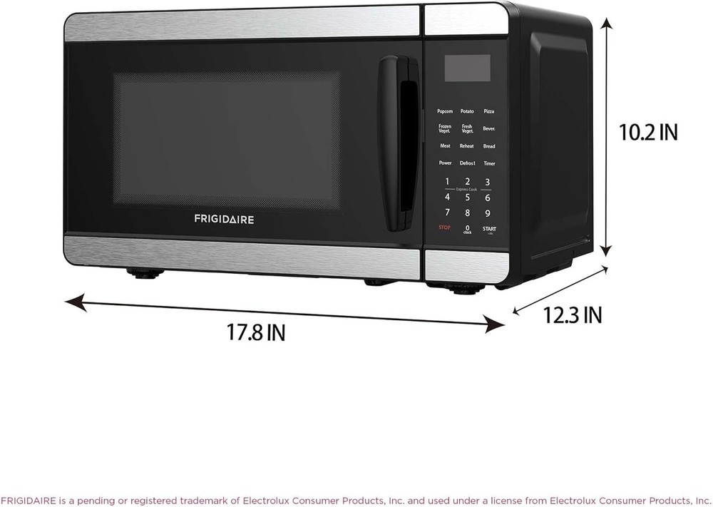 Countertop Microwave Digital Control Panel 6 Auto Cooking Settings 10 Power