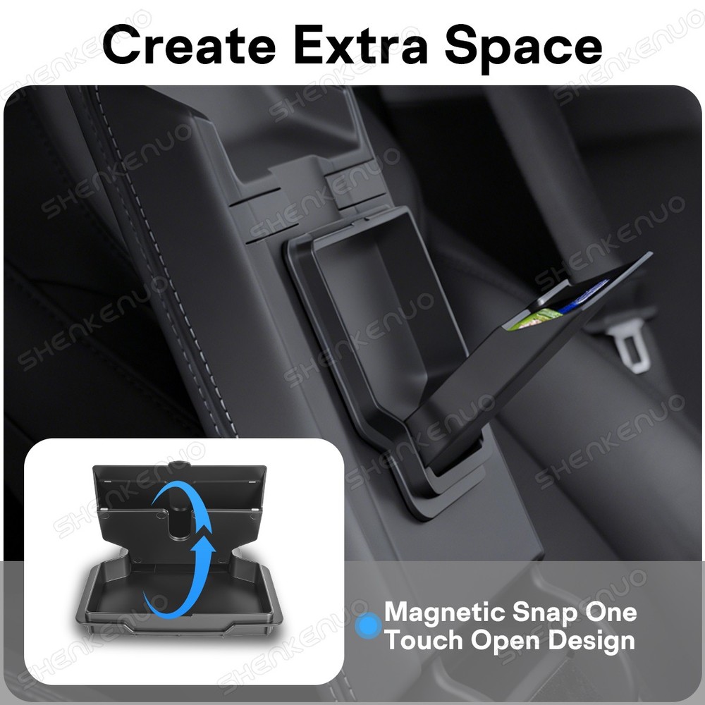 For Tesla Model Y 2025 Juniper Center Console Organizer Double Layer Space 4pack
