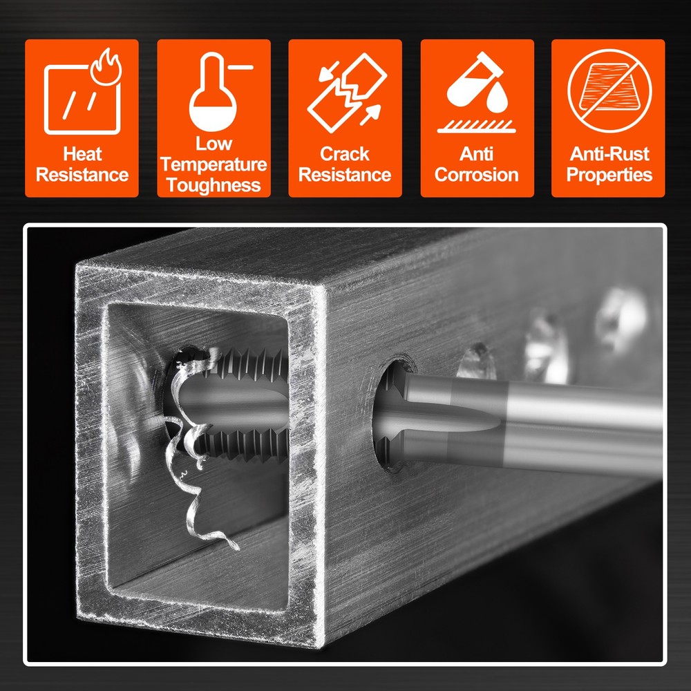 M5x0.8 Spiral Point Plug Threading Tap TICN Screw Tapping