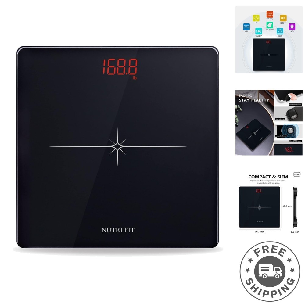 Durable 330 lb Capacity Digital Scale with High Precision & Large LED Display