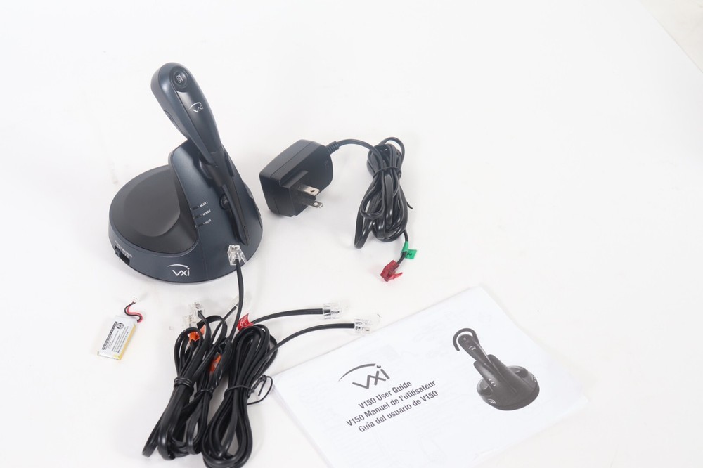 VXi V150 User Guide Wireless Headset with Power Adapter
