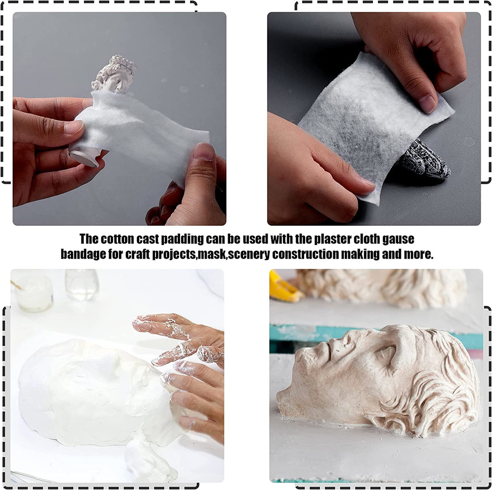 12 Rolls Cast Padding Individual Pack Soft Cotton Undercast Padding Wrap Use wit