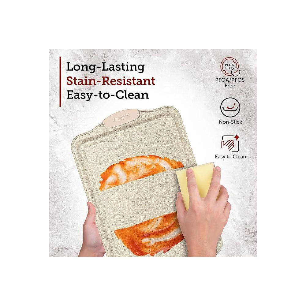 8-Piece Bakeware Set-White Marble