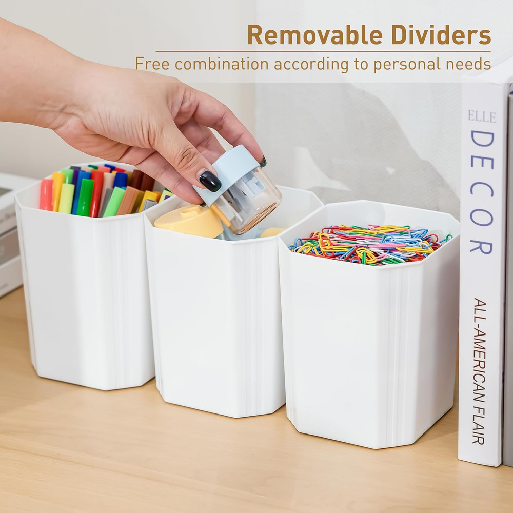 Craft Organizers, 2 Pack-17 QT, Clear White