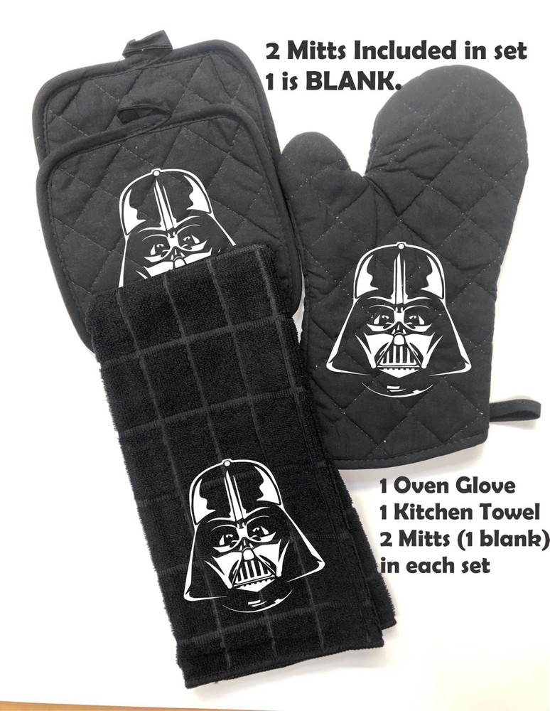 Darth Vader Black Pot holder set of 4
