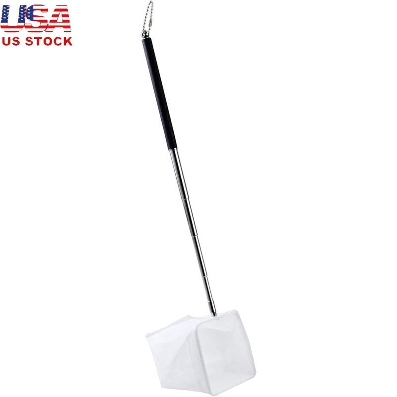 Telescopic Shrimp Net Soft Nylon Mesh Fish Transfer Tool Adjustable Handle New