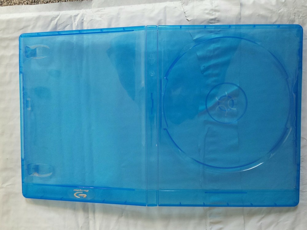 AcePlus Blu Ray Premium Replacement Case Single Disc 12mm Embossed Blu-Ray Logo