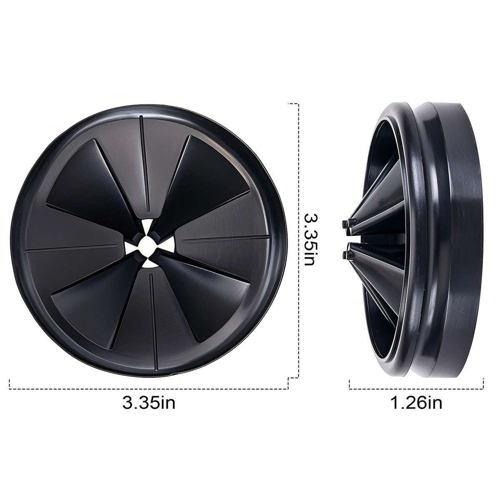 2-Pack QCB-AM Rubber Garbage Disposal Splash Guard for Most Sink Disposal System